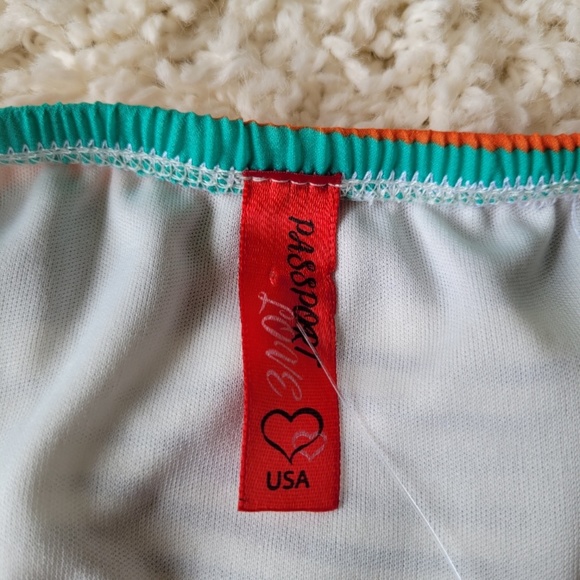 PASSPORT LOVE Strapless Dress Multi-Color XL - Picture 4 of 7